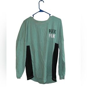 Victoria Secret PINK Mint Green Lightweight Longsleeve Top